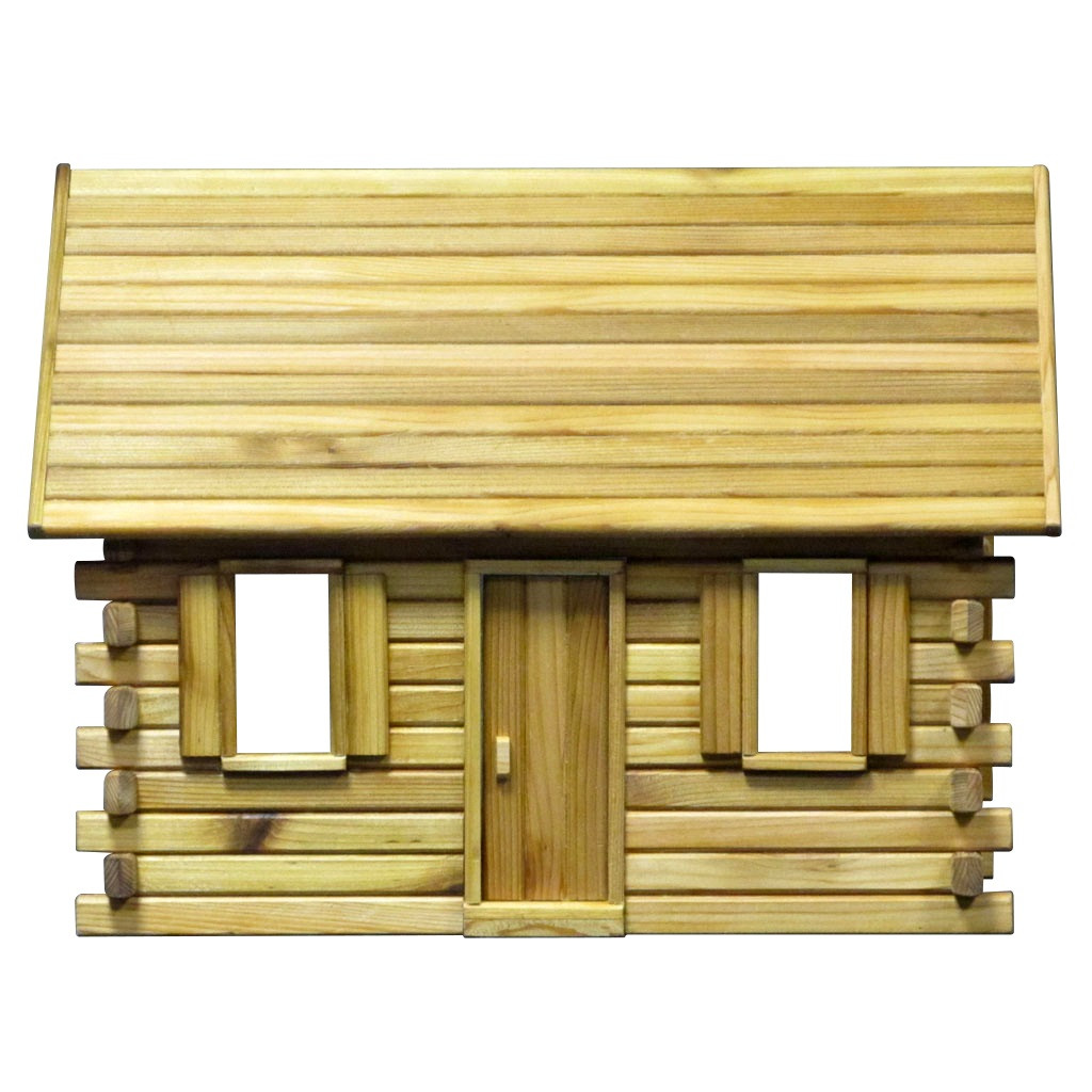 log cabin dollhouse kit