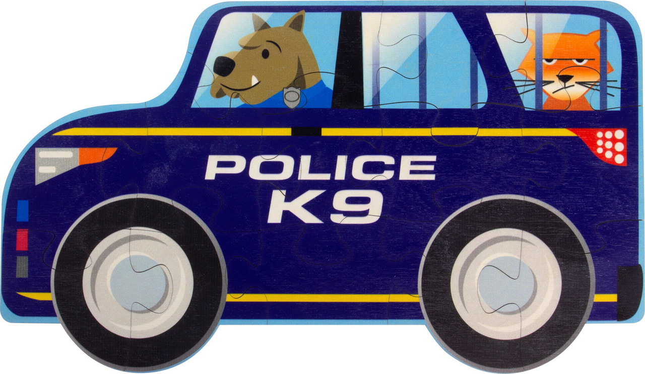 Police Car Jigsaw Puzzle, 13 Pieces Endeavour Toys