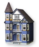 The Painted Lady Unfinished Dollhouse Kit by Real Good Toys (JM4600)