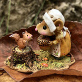 Wee Forest Folk Miniatures M-714 - Abigail's Acorn (Mustard) 