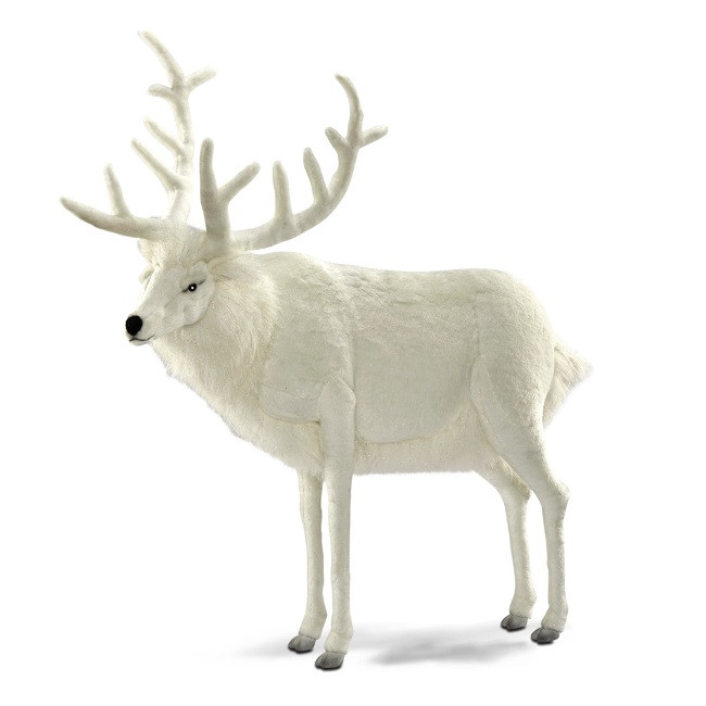 Hansa White Reindeer, Large 48'' - Endeavour Toys
