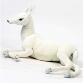 Hansa White Reindeer Baby, Laying Down 26''L (5934)