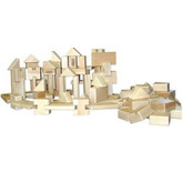 Beka Wooden Blocks - 100 Piece Little Builder Set 