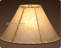 Rawhide Lamp Shades Painted Leather Shades Mission Del Rey Southwest