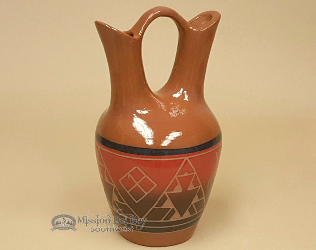 Native Sioux Wedding Vase 9 5 Lakota Red Glazed P629 Mission