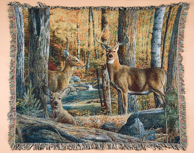 Wildlife Southwestern Throw Blanket 50"x60" Deer (st13) Mission Del