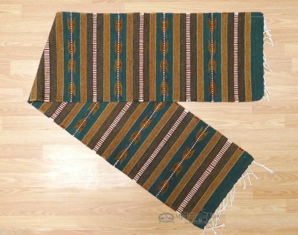 Zapotec Indian Southwest Table Runner 15"x80" (a30) Mission Del Rey