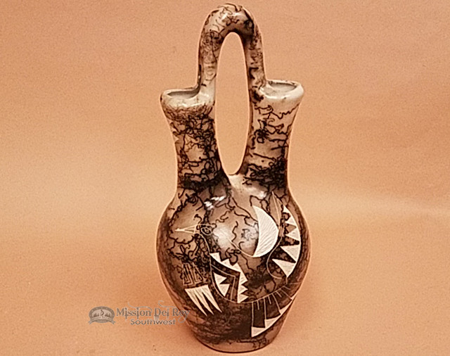 Native American Horse Hair Wedding Vase 14 5 Humming Bird Nap403