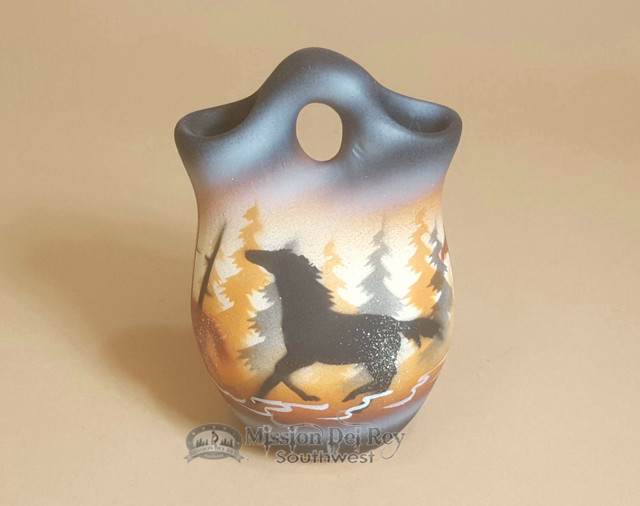 Native American Wedding Vase 4 25 Born Free P699 Mission Del