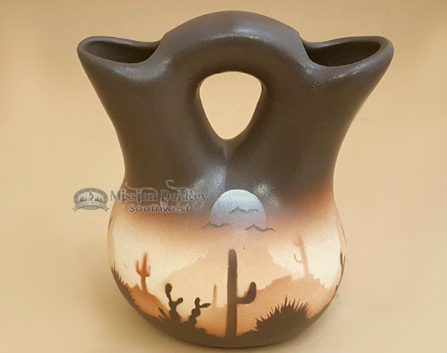 Native American Navajo Wedding Vase 5 Sonora Desert Brown P700