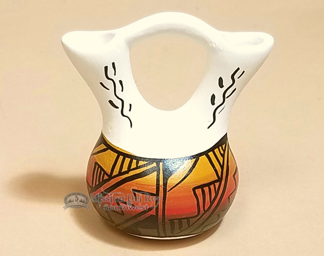 Native American Mini Wedding Vase 3 P714 Mission Del Rey Southwest