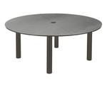 Equinox 71” ceramic top table with issues, used for one furniture show. Now has hairline cracks in ceramic top from mis-handling. Visual issues, not structural - TAG 305