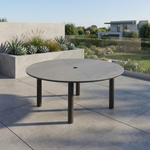 Equinox 71” ceramic top table, with umbrella / parasol hole (Dusk / Graphite) Pre-owned - TAG 305