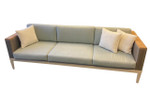 Aura modular deep seating 3-seater / Titanium sling, Champagne frame and Natural cushions / Ex-display - TAG 341