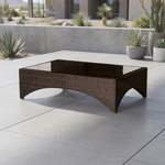Savannah woven coffee table large (Java) Ex-display - TAG 389