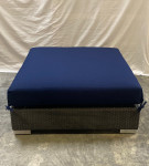 Arizona large ottoman and 2 cushions / Java, Navy and Canvas Spa / New and ex-display - TAG 407