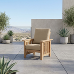 Cushion for the Mission reclining armchair, armchair not included (Pepper) New - TAG 413