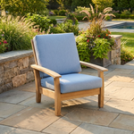 4 x Haven armchair & ottoman cushions, armchair and ottoman not included (Cast Ocean) New - TAG 422