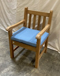 Set of four standard teak armchair cushions, armchair not included / Canvas - Air Blue / Ex-display - TAG 426