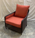 Set of two Woven armchair and cushions / Java  and Dupione Papyrus / New and ex-display - TAG 428