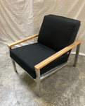 Cushion set for Equinox deep seating armchair (stainless steel and painted version), armchair not include / Black / New - TAG 430
