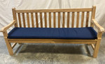 Pair of 180cm seat cushions, feature centre welting, seat not included /  Navy / New - TAG 443