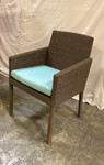 Set of two Nevada dining armchairs and cushions / Canvas Spa / New - TAG 4001
