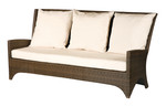 Savannah three-seater settee with cushions / Either in Natural, Navy or Heather Beige / New - 603353