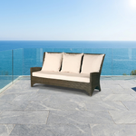 Savannah 3-seater settee & cushions (Either in Natural, Navy or Heather Beige) New - 603353