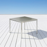Equinox table 39" square, no umbrella / parasol hole (Stainless steel / Ash) New - 2EQ10PH.800