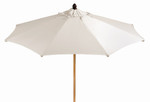 Sorrento 3.5 metre circular parasol. Base not included and can be purchased from your local Barlow Tyrie stockist / Off-white canopy / Ex-display - TAG 4033