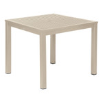 Aura aluminium table 35" - with parasol hole / Champagne / Ex-display - 2AUA09.04