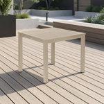 Aura aluminium table 35", with parasol hole (Champagne) Ex-display - 2AUA09.04