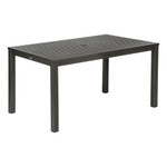 Aura aluminium table 57" - with parasol hole / Graphite / Ex-display - 2AUA15.01