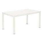 Aura aluminium table 57" - with parasol hole / Arctic White / Ex-display - 2AUA15.02