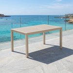 Aura aluminium table 57", with parasol hole (Champagne) Ex-display - 2AUA15.04