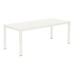Aura aluminium table 79" - with parasol hole / Arctic White / Ex-display - 2AUA20.02