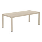 Aura aluminium table 79" - with parasol hole / Champagne / Ex-display - 2AUA20.04