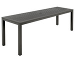 Aura aluminium narrow table 200 - with parasol hole, ex-display (Graphite)