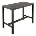 Aura aluminium high dining table 55" - with parasol hole / Graphite / Ex-display - 2AUAH14.01