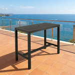 Aura aluminium high dining table 55", with parasol hole (Graphite) Ex-display - 2AUAH14.01