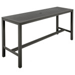 Aura aluminium high dining table 79" - with parasol hole / Graphite / Ex-display - 2AUAH20.01