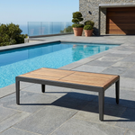 Aura low table 47" (Graphite / Teak) Ex-display - 2AUL12.01