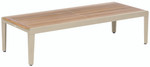 Aura low table 63" / Champagne and teak / Ex-display - 2AUL16.04