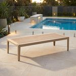 Aura low table 63" (Champagne / Teak) Ex-display - 2AUL16.04