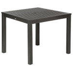 Aura counter height table - 35" square and 36" height - chairs not included, with parasol hole / Graphite / Prototype - TAG 4029