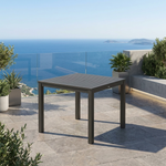 Aura counter height table, 35" square & 36" height, with parasol hole (Graphite) Prototype - TAG 4029