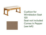 Cushion for Wimbledon Seat 120, Seat not included / Pepper - New, 800068.9999