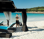 Open Roof Pavilion 144" x 120", features an Oyster coloured roof, not Chocolate - Contents vary from image shown / New - PAVSET3