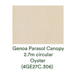 Genoa Parasol Canopy - 2.7m circular / Oyster, New - 4GE27C.306